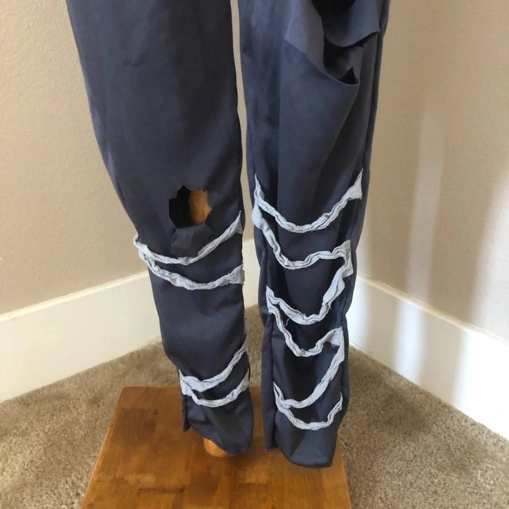 Spirit Halloween Zombie Costume Pants Grey